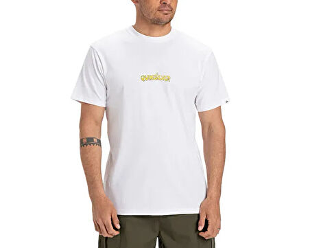 Quiksilver Ev Disconnect Effects Ss Erkek Günlük Tişört EQYZT08049-908 Beyaz