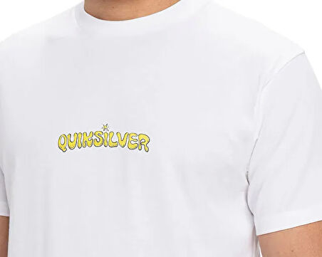 Quiksilver Ev Disconnect Effects Ss Erkek Günlük Tişört EQYZT08049-908 Beyaz