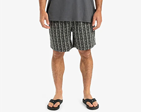Quiksilver Taxer Jacquard Street Way Erkek Günlük Şort EQYWS03893-BLSW Siyah