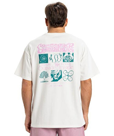 Quiksilver EQYZT08032-WBK0 Hw Outside inside Ss Erkek Spor Tişört