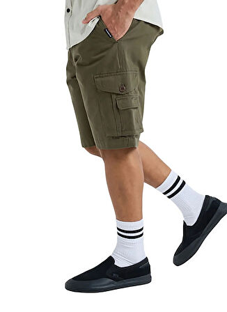 EQYWS03881 CRUCIAL BATTLE CARGO Yeşil Standart Fit Erkek Şort