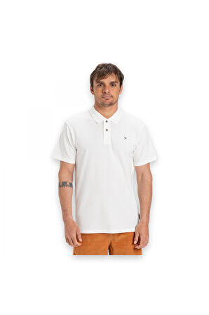 Quiksilver Eqykt04362 Dna Polo Beyaz Erkek T-Shirt
