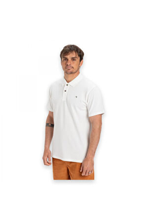 Quiksilver Eqykt04362 Dna Polo Beyaz Erkek T-Shirt
