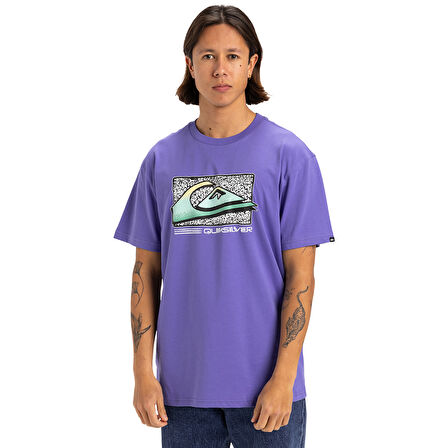 Retro Fade Erkek Mor Günlük Stil T-Shirt EQYZT08058-PMG0