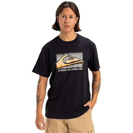 Quiksilver Retro Fade Ss Erkek Siyah Tişört EQYZT08058 Siyah