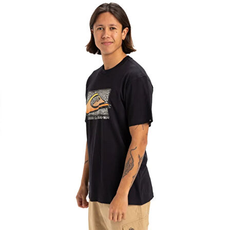 Quiksilver Retro Fade Ss Erkek Siyah Tişört EQYZT08058 Siyah