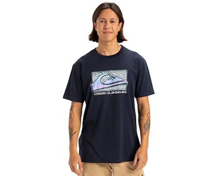 Quiksilver Retro Fade Ss Erkek Günlük Tişört EQYZT08058-KTP0 Lacivert