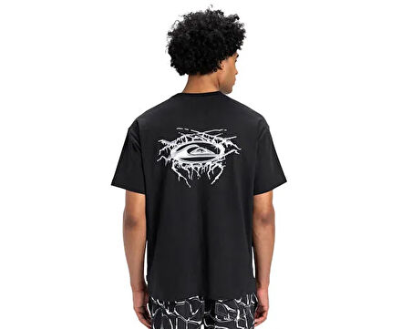Quiksilver Mercury Chrome Lightning Tee Erkek Günlük Tişört EQYZT08016-KVJ0 Siyah