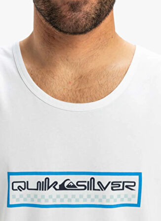 EQYZT08047 EV SUN DAGGER TANK Beyaz O Yaka Normal Kalıp Baskılı Erkek Atlet