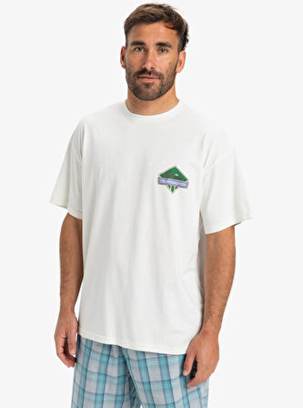 Quiksilver Crystal Jet Erkek Beyaz Tişört EQYZT08023 Beyaz