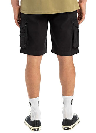 EQYWS03881 CRUCIAL BATTLE CARGO Siyah Standart Fit Erkek Şort