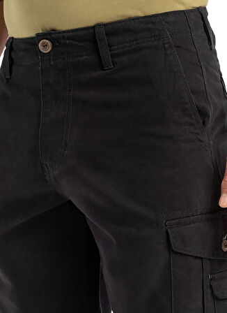 EQYWS03881 CRUCIAL BATTLE CARGO Siyah Standart Fit Erkek Şort