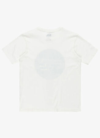 Quiksilver Düz Beyaz Erkek Çocuk T-Shirt EQBZT04836-EVO THREE SEAS SS YTH