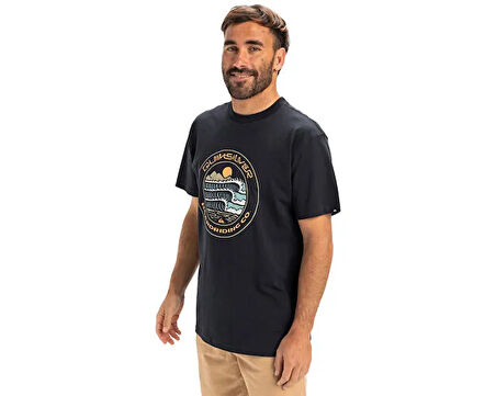 Quiksilver Ev Three Seas Ss Erkek Günlük Tişört EQYZT08051-KTP0 Lacivert