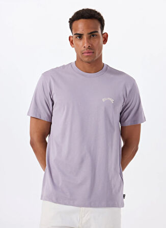 Billabong ARCH CREW SS EBYKT00100 Mor Bisiklet Yaka Regular Fit Düz Erkek T-Shirt