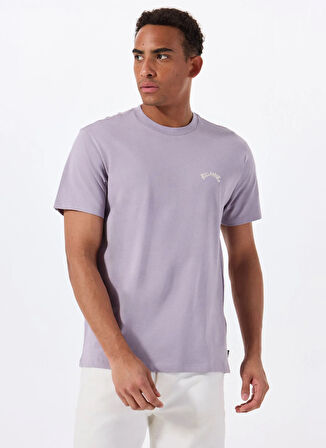 Billabong ARCH CREW SS EBYKT00100 Mor Bisiklet Yaka Regular Fit Düz Erkek T-Shirt