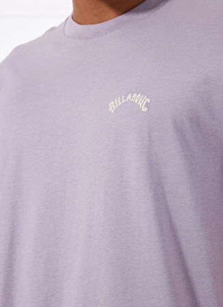 Billabong ARCH CREW SS EBYKT00100 Mor Bisiklet Yaka Regular Fit Düz Erkek T-Shirt