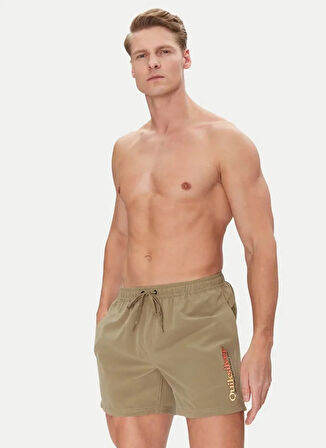 EQYJV04141 SPL FINELINE VOLLEY 15 Haki Normal Bel Standart Kalıp Erkek Şort Mayo