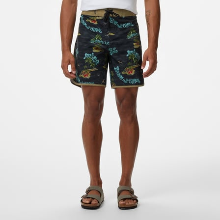 Quiksilver Surfsilk Scallop 18 Erkek Siyah Deniz Şortu