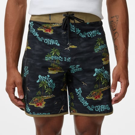Quiksilver Surfsilk Scallop 18 Erkek Siyah Deniz Şortu