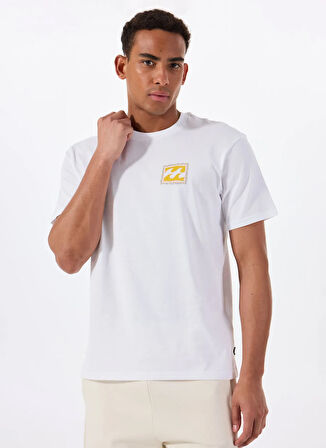 Billabong CRAYON WAVE SS EBYZT00292 Beyaz Bisiklet Yaka Regular Fit Düz Erkek T-Shirt