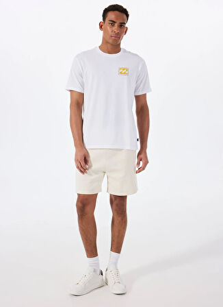Billabong CRAYON WAVE SS EBYZT00292 Beyaz Bisiklet Yaka Regular Fit Düz Erkek T-Shirt