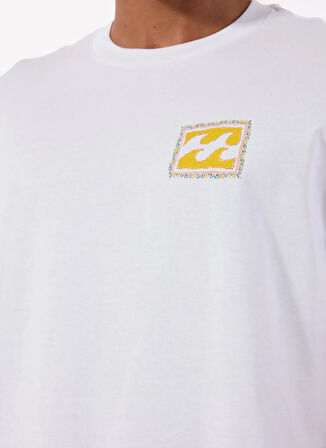 Billabong CRAYON WAVE SS EBYZT00292 Beyaz Bisiklet Yaka Regular Fit Düz Erkek T-Shirt