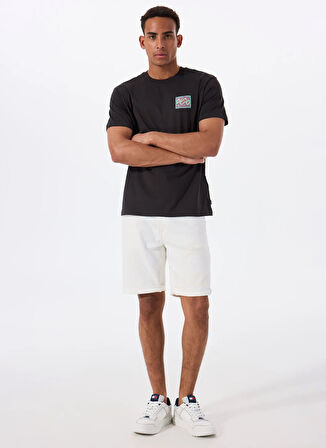 Billabong CRAYON WAVE SS EBYZT00292 Siyah Bisiklet Yaka Regular Fit Düz T-Shirt