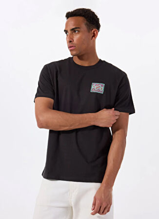 Billabong CRAYON WAVE SS EBYZT00292 Siyah Bisiklet Yaka Regular Fit Düz T-Shirt