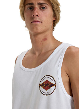 Billabong ROTOR DIAMOND TK EBYZT00303 Beyaz Bisiklet Yaka Regular Fit Düz Erkek T-Shirt