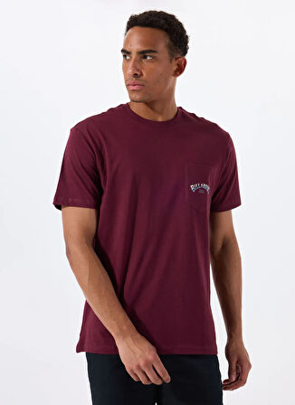 Billabong STACKED ARCH PKT EBYZT00175 Mor Bisiklet Yaka Regular Fit Düz Erkek T-Shirt