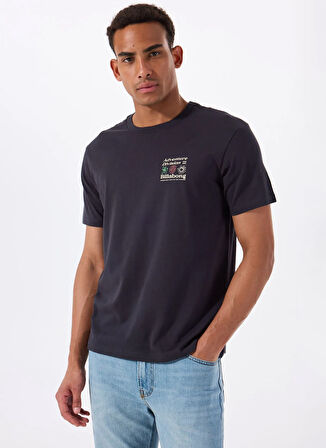 Billabong APPROACH SS EBYZT00298 Lacivert Bisiklet Yaka Regular Fit Düz Erkek T-Shirt