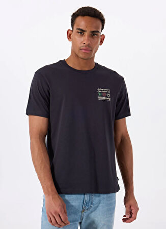 Billabong APPROACH SS EBYZT00298 Lacivert Bisiklet Yaka Regular Fit Düz Erkek T-Shirt
