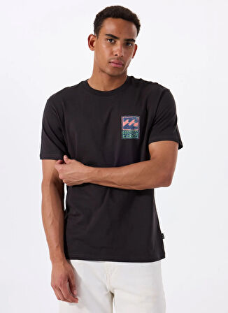 Billabong STAMP SS EBYZT00293 Siyah Bisiklet Yaka Regular Fit Düz Erkek T-Shirt