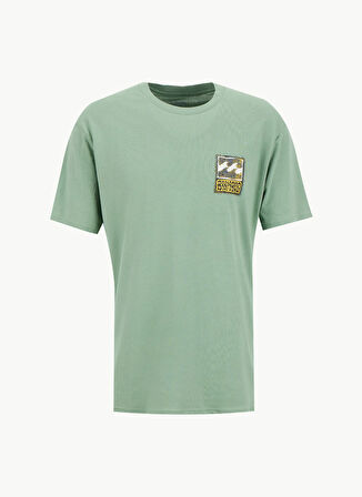 Billabong STAMP SS EBYZT00293 Yeşil Bisiklet Yaka Regular Fit Düz Erkek T-Shirt