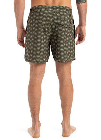 EQYJV04108 SURFSILK SCALLOP VOLLEY Yeşil Normal Bel Standart Kalıp Erkek Şort Mayo