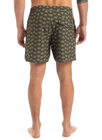 EQYJV04108 SURFSILK SCALLOP VOLLEY Yeşil Normal Bel Standart Kalıp Erkek Şort Mayo