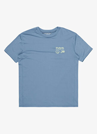 EQYKT04373 LAP TIME SS TEE Mavi Bisiklet Yaka Normal Kalıp Erkek T-Shirt