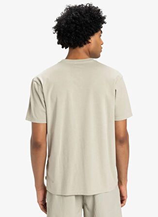 EQYZT08004 FEEL THE OUTSIDE SS TEE Gri Bisiklet Yaka Normal Kalıp Baskılı Erkek T-Shirt