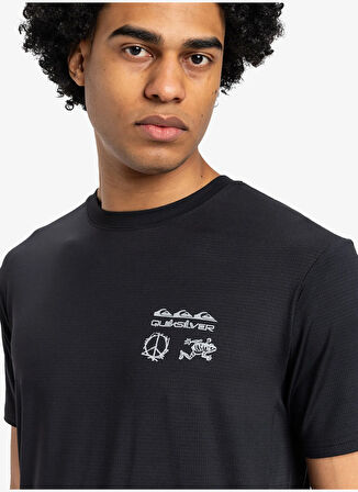 EQYKT04373 LAP TIME SS TEE Siyah Bisiklet Yaka Normal Kalıp Erkek T-Shirt