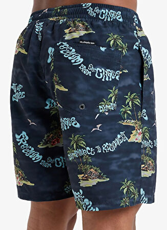 EQYJV04100 EVERYDAY STRAIGHT VOLLEY Siyah Normal Bel Standart Kalıp Erkek Şort Mayo