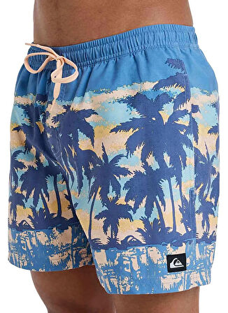 EQYJV04121 EVERYDAY STRAIGHT VOLLEY Mavi Normal Bel Standart Kalıp Erkek Şort Mayo