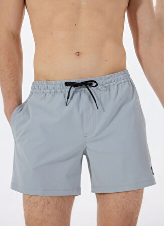 EQYJV04127 EVERYDAY FLEX VOLLEY 15 Gri Normal Bel Standart Kalıp Erkek Şort Mayo