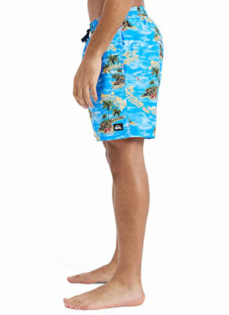 EQYJV04100 EVERYDAY STRAIGHT VOLLEY Mavi Normal Bel Standart Kalıp Erkek Şort Mayo