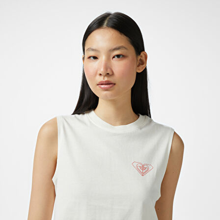 Roxy Essential Energy Boxy Kadın Beyaz Atlet