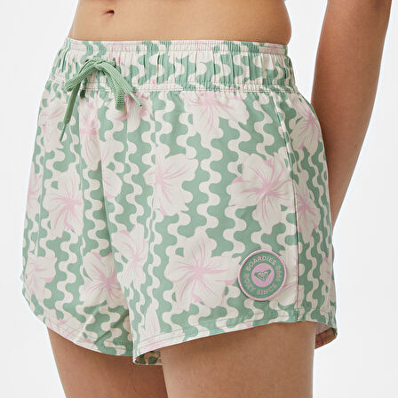 Roxy No Bad Waves Kadın Yeşil Deniz Şortu