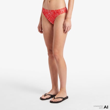 Roxy Pt Beach Classics Hipster Kadın Kırmızı Bikini Altı