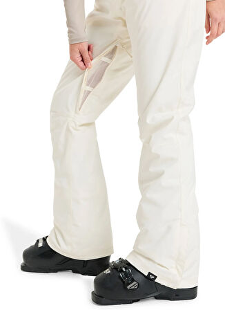 Quiksilver ERJTP03299-BACKYARD PT Beyaz Normal Düz Kadın Kayak Pantolonu