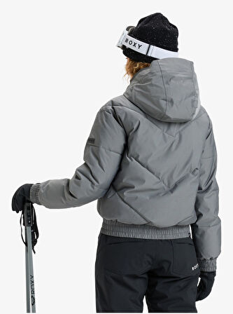 Roxy Snow Shımmer Jk Kadın Anthracite - Solid Snowboard Ceketi Erjtj03544-11793