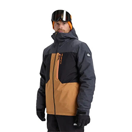 Quıksılver Dawson Jk Erkek Anthracite - Solid Snowboard Ceketi Eqytj03510-11793